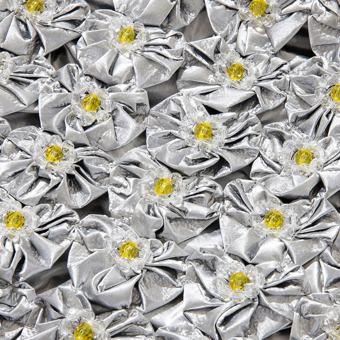 ヘイ！ミセスローズ HEY! Mrs ROSE ヨーヨーキルト バッグ（YOYO QUILT BAG） （Silver） Silver