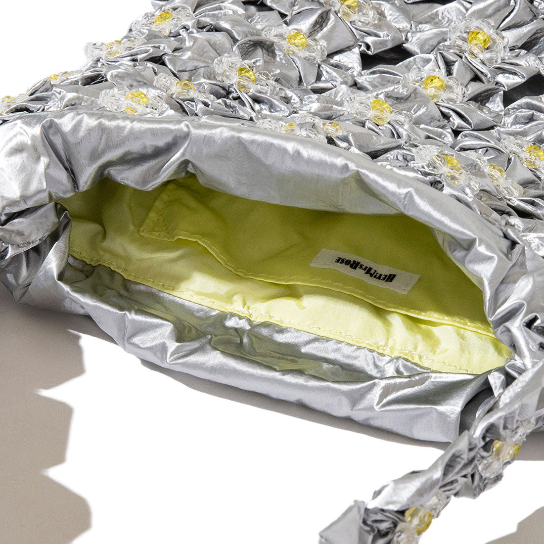 ヘイ！ミセスローズ HEY! Mrs ROSE ヨーヨーキルト バッグ（YOYO QUILT BAG） （Silver） Silver