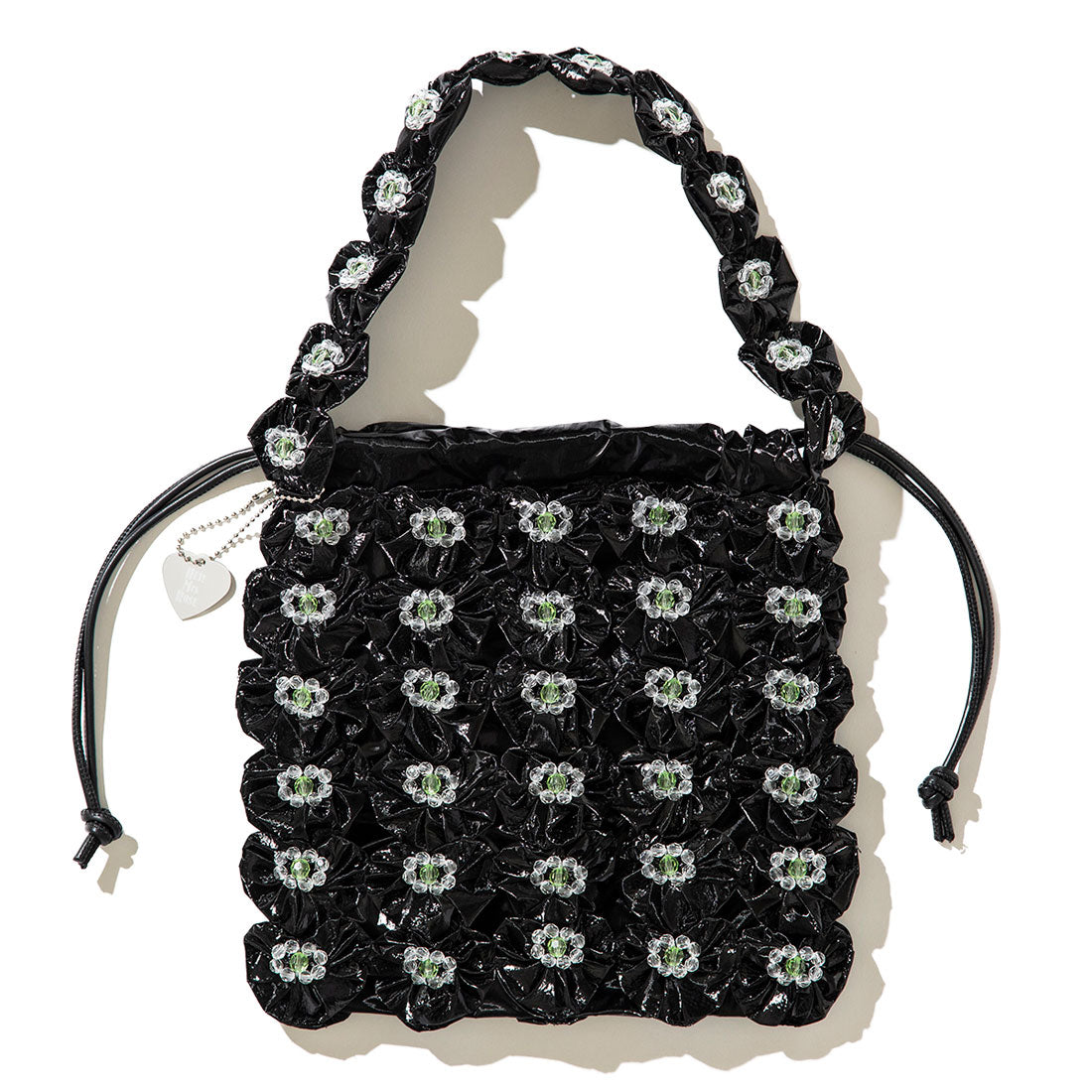 ヘイ！ミセスローズ HEY! Mrs ROSE ヨーヨーキルト バッグ（YOYO QUILT BAG） （Black） Black