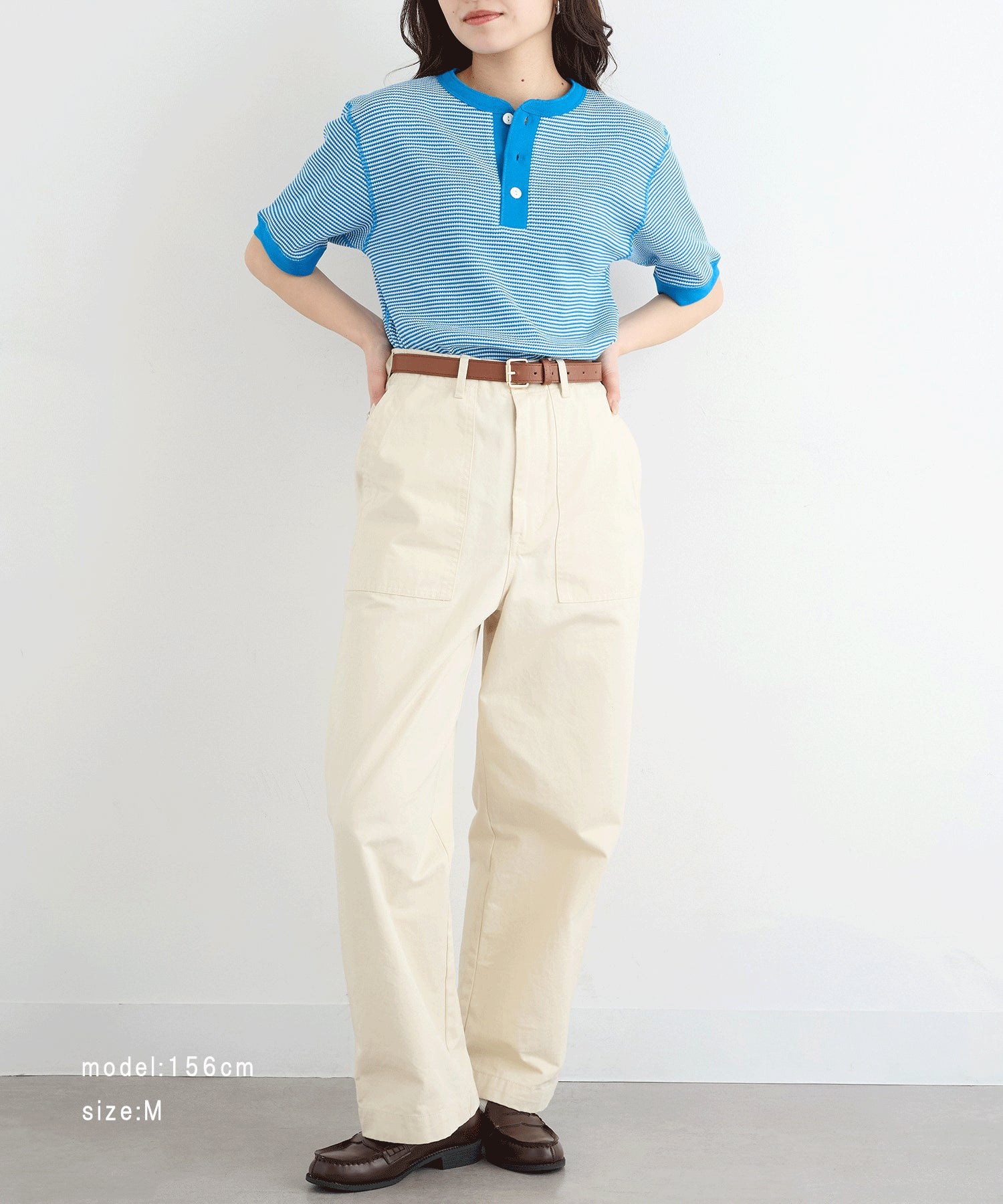 ヘルスニット Healthknit ヘンリーネックワッフル半袖パックTEEシャツ サーマル半袖パックTシャツ 601S （ロイヤルブルー） ロイヤルブルー