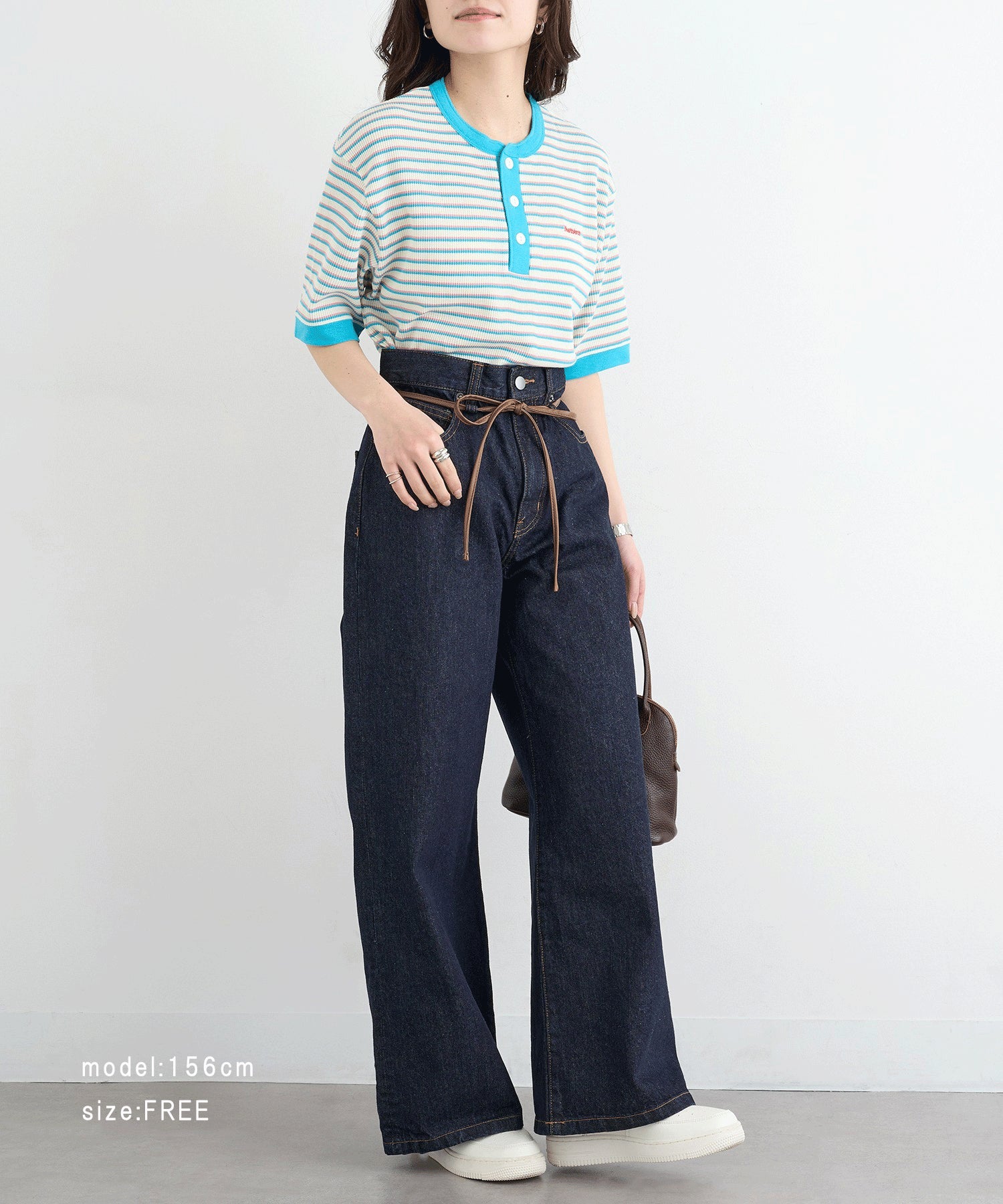 ヘルスニット Healthknit Multi Border Waffle Henleyneck S/S 679S （アイボリー系1） アイボリー系1