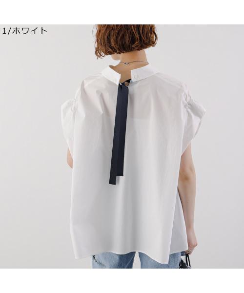 HERENCIA ブラウス Back ribbon blouse H425134 リボン （1/ホワイト） 1/ホワイト
