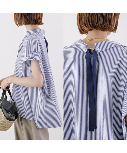 HERENCIA ブラウス Back ribbon blouse H425134 リボン （1/ホワイト） 1/ホワイト
