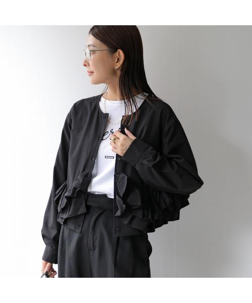 HERENCIA ブラウス Ruffle Short Blouse H425302 フリル （3/ブラック） 3/ブラック