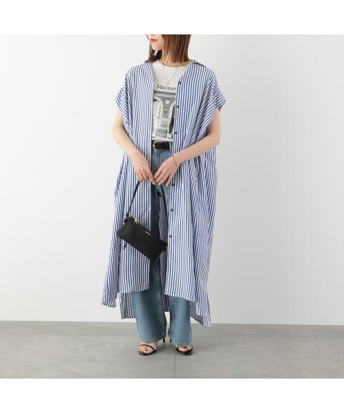 ヘレンチア HERENCIA HERENCIA ワンピース Back-Ribbon Striped Shirt Dress H326114 （1/ブルー×ホワイト） 1/ブルー×ホワイト