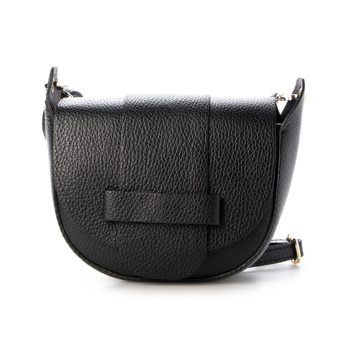 ヘルナン) HERNAN ハーフムーンBag,Nero
