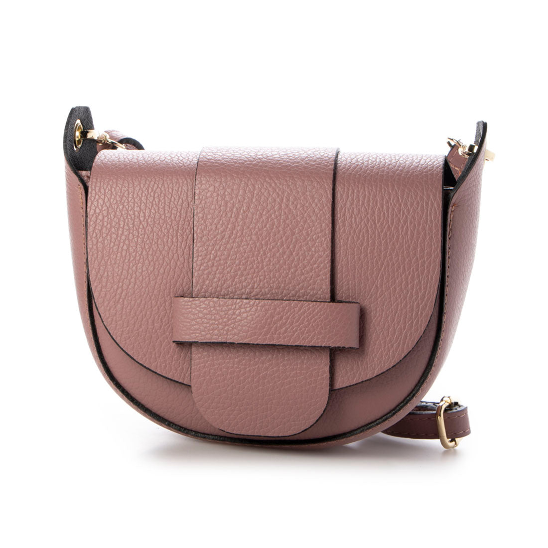 ヘルナン) HERNAN ハーフムーンBag,Rosa Antico