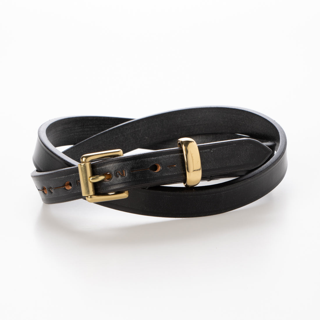 ヘラルディックベルト HERALDIC BELTS HERALDIC BELTS ヘラルディックベルト  3/4inch LEATHER BELT （ブラック） ブラック