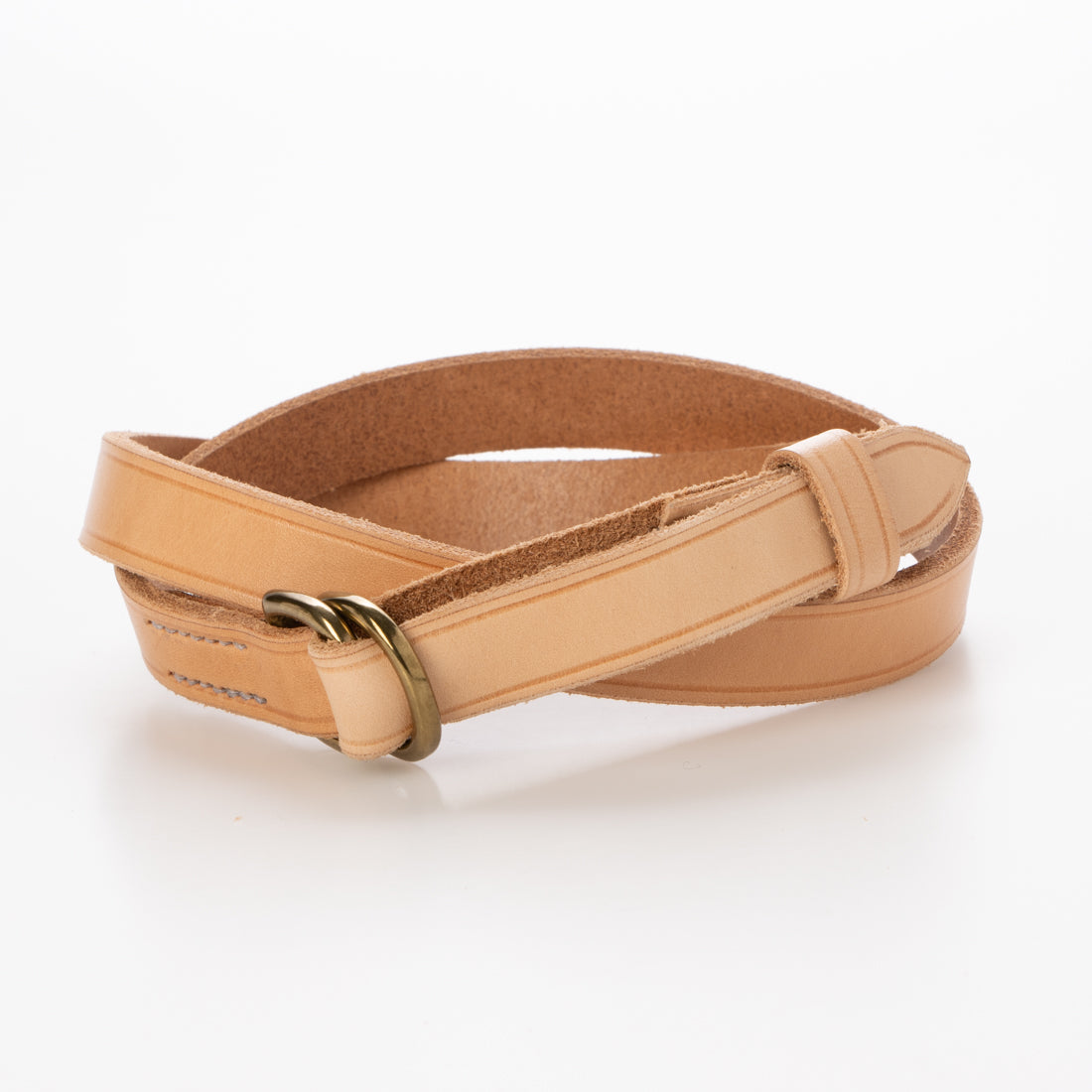 ヘラルディックベルト HERALDIC BELTS HERALDIC BELTS ヘラルディックベルト3/4inch DOUBLE RING LEATHER BELT （ナチュラル） ナチュラル