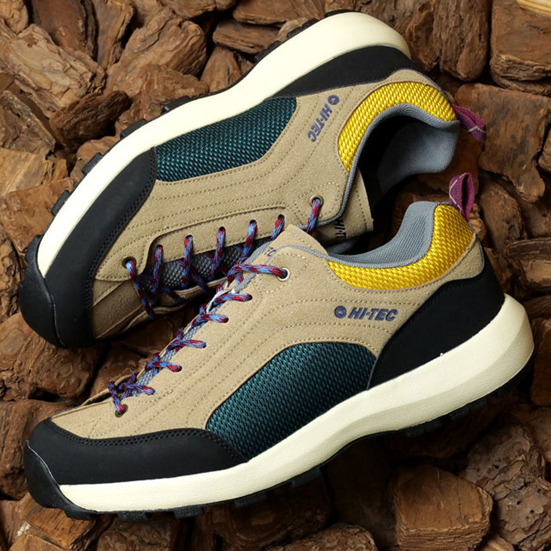 ハイテック HI-TEC HT HK045 AORAKI II WP BEIGE/GREEN/YELLOW [53143946]