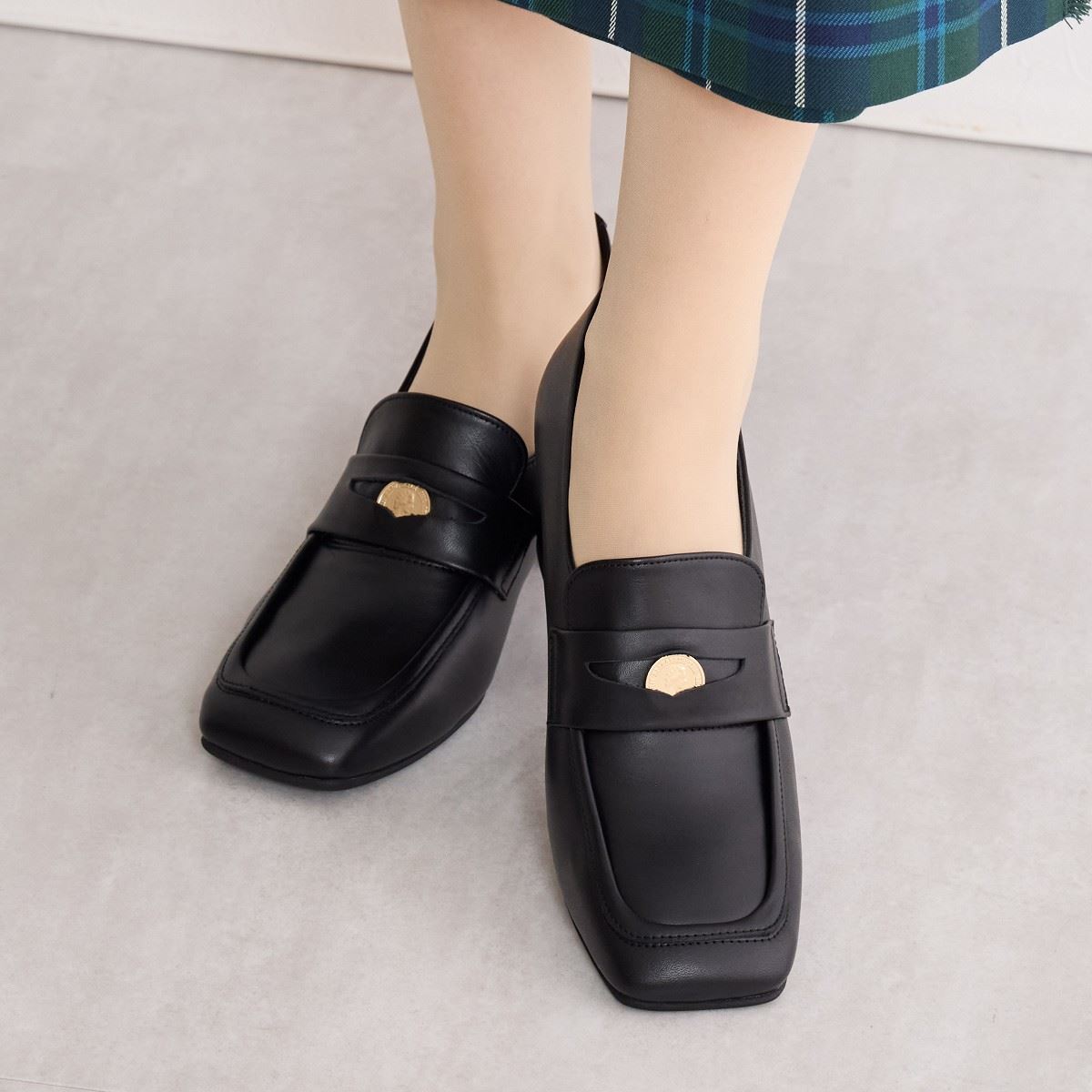 ヒミコ 卑弥呼 コインディティールヒールローファー/641315