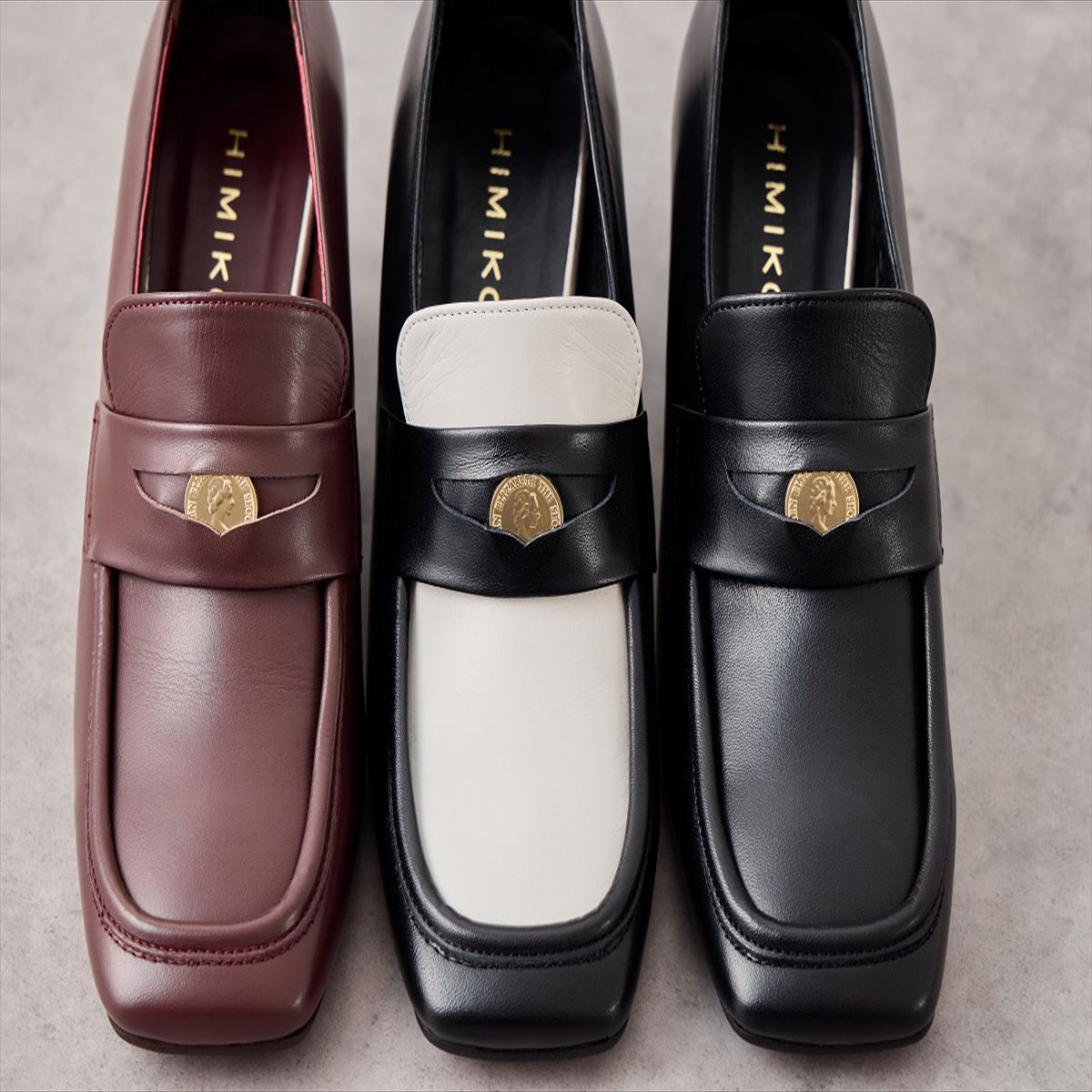 ヒミコ 卑弥呼 コインディティールヒールローファー/641315