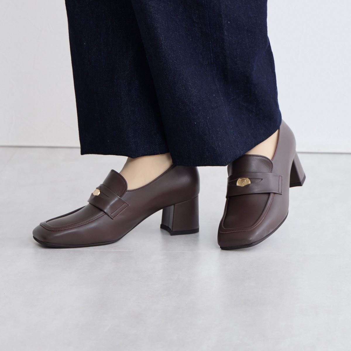 ヒミコ 卑弥呼 コインディティールヒールローファー/641315