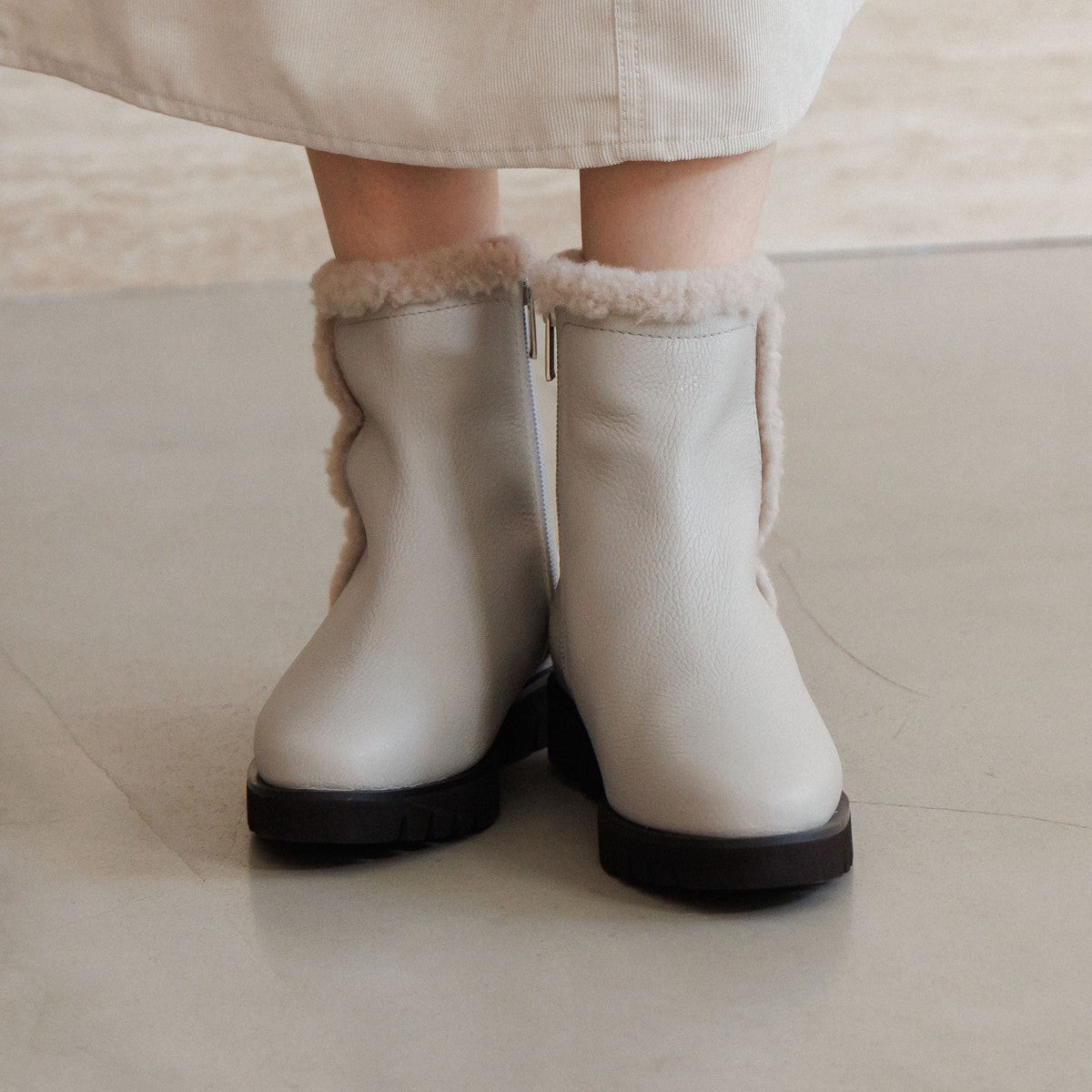 ヒミコ 卑弥呼 ウェーブソールボアブーツ/651416 （カーキ） カーキ