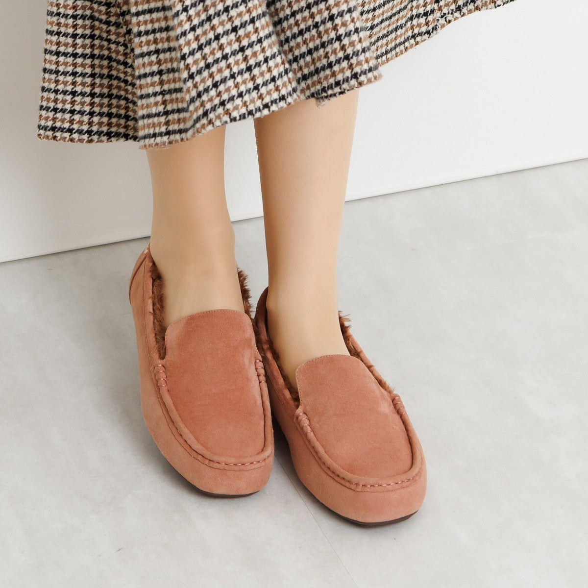 Himiko [Water-repellent] Fluffy moccasins/631319