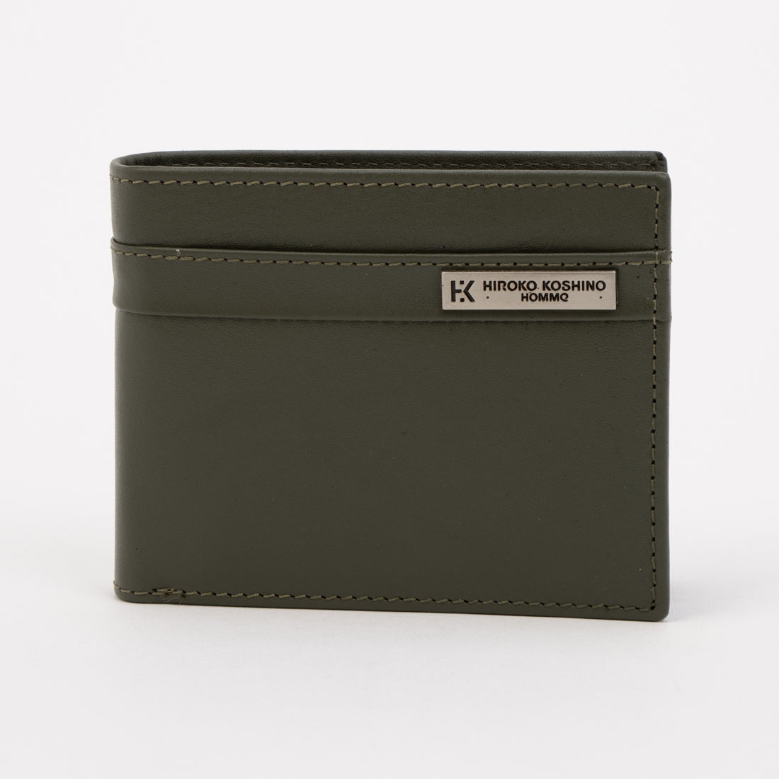 ヒロココシノオム HIROKO KOSHINO HOMME 【牛本革】 スムース 中ベラ付き 箱入り 財布 （カーキ） カーキ