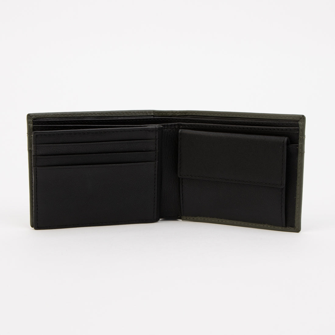 ヒロココシノオム HIROKO KOSHINO HOMME 【牛本革】 スムース 中ベラ付き 箱入り 財布 （カーキ） カーキ