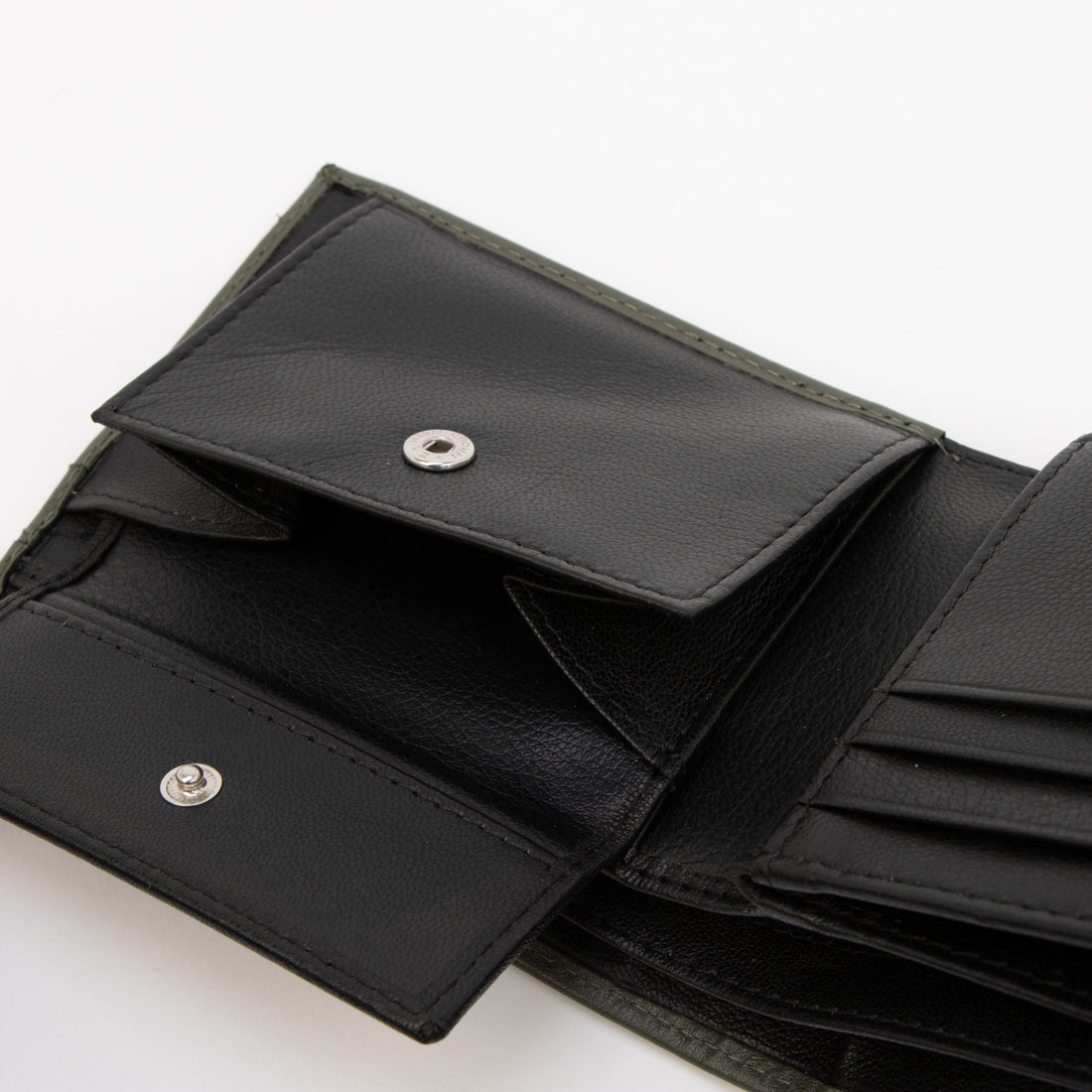 ヒロココシノオム HIROKO KOSHINO HOMME 【牛本革】 スムース 中ベラ付き 箱入り 財布 （カーキ） カーキ