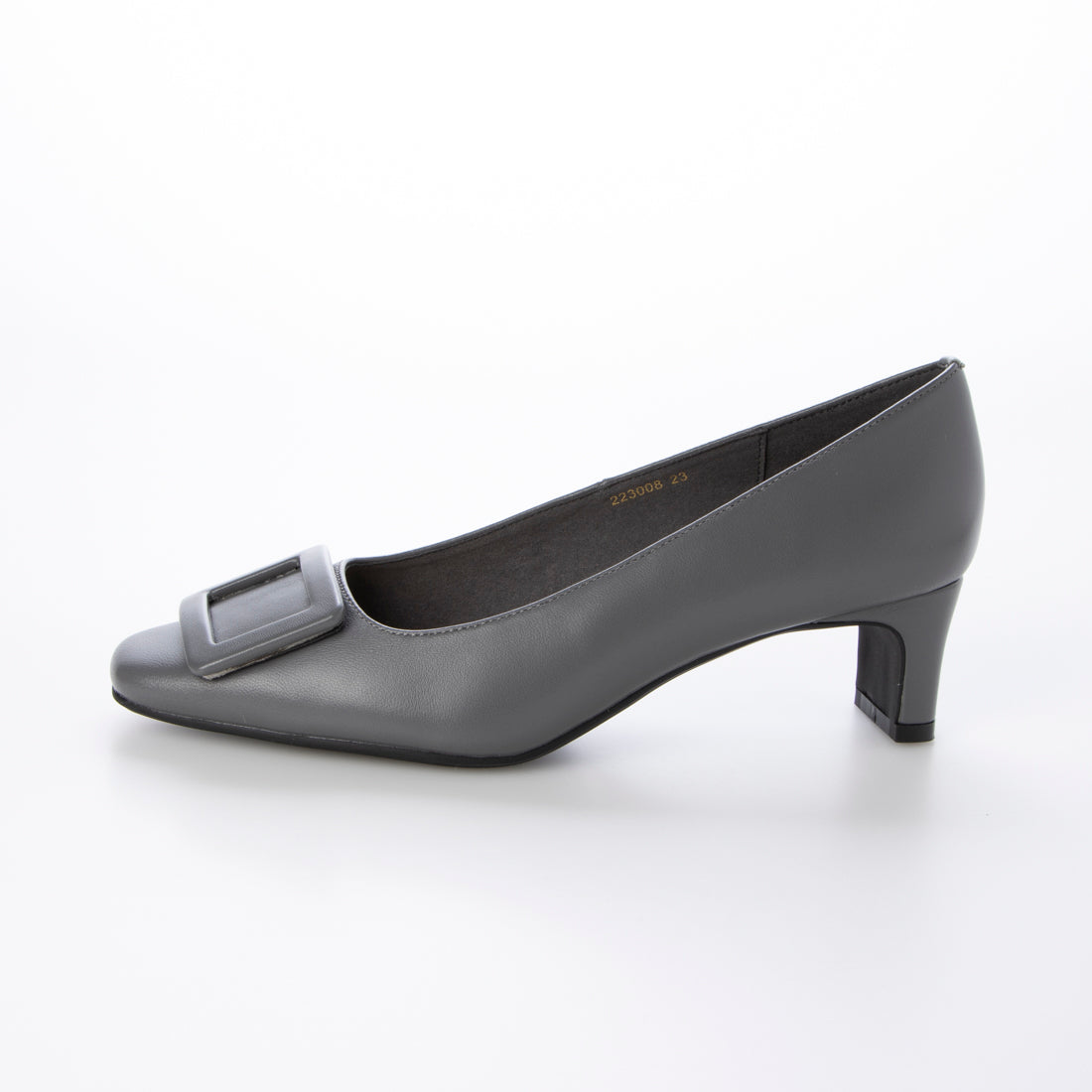 HIPS Square Toe Buckle Pumps