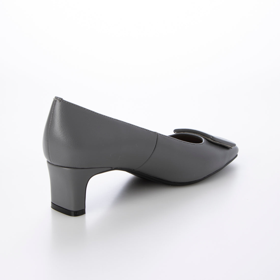 HIPS Square Toe Buckle Pumps