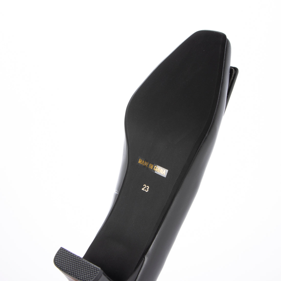 HIPS Square Toe Buckle Pumps