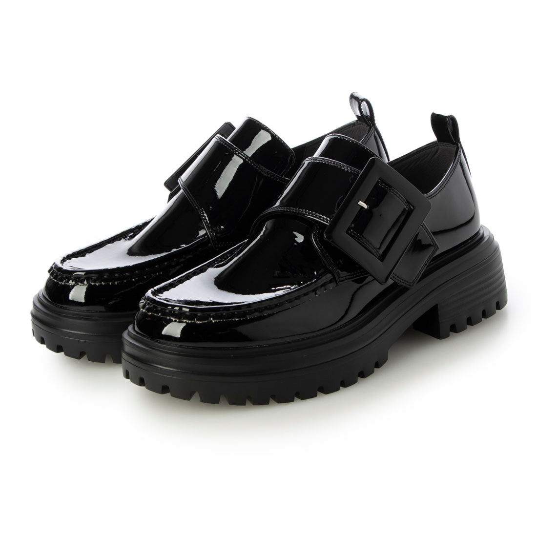 HIPS [Rain-resistant] Volume sole buckle shoes