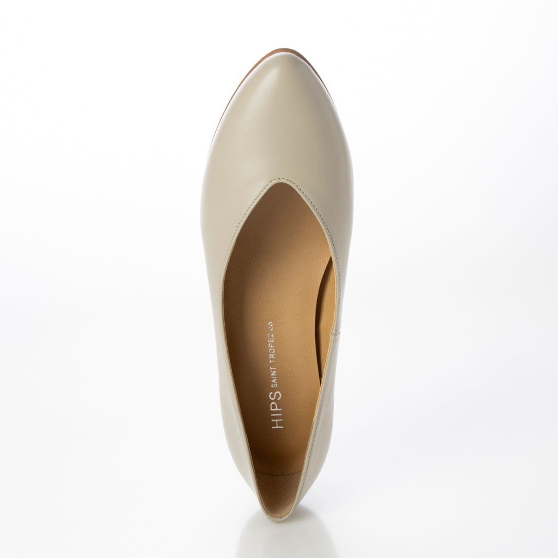 HIPS Soft V-cut leather pumps