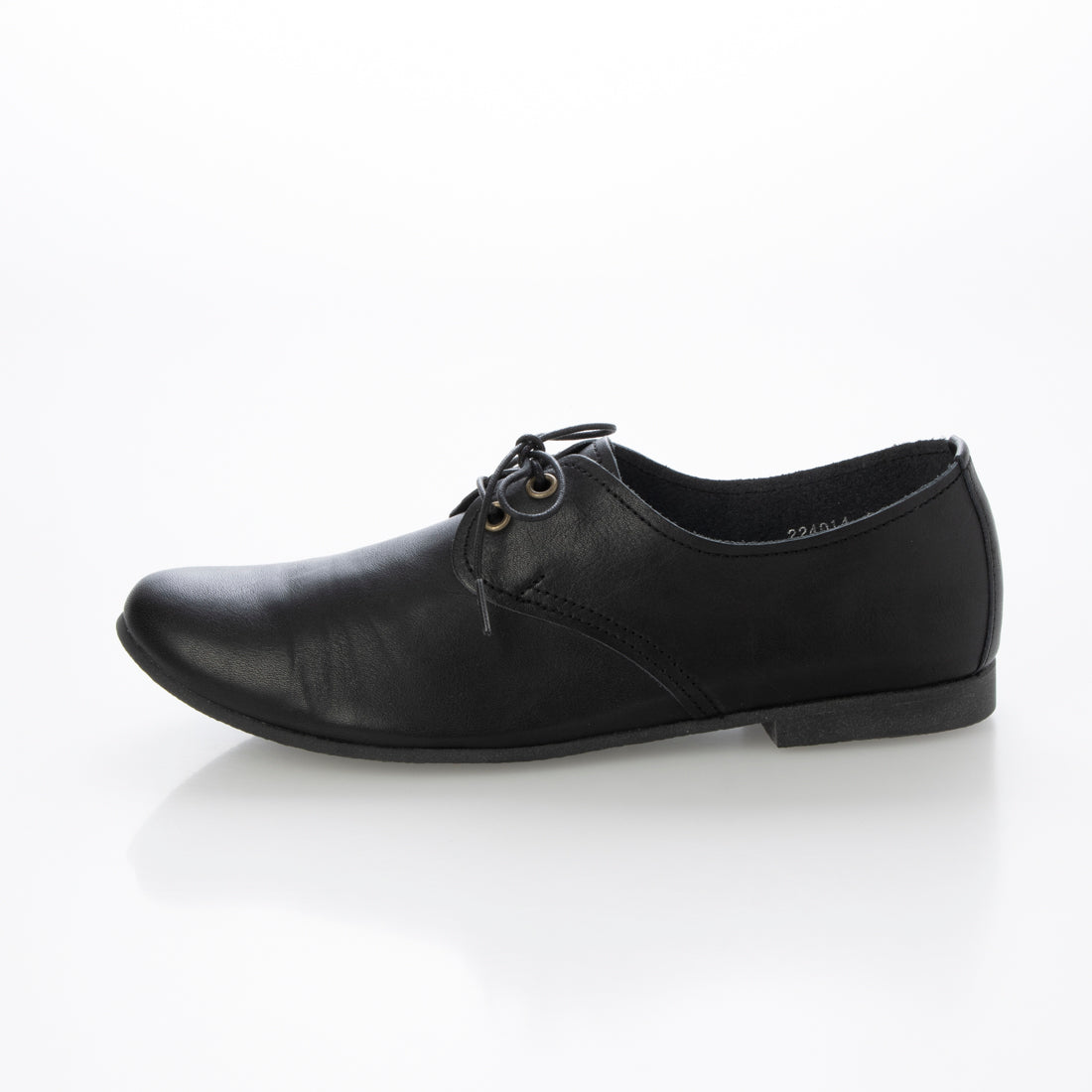 HIPS Lace-Up Leather Flat Shoes