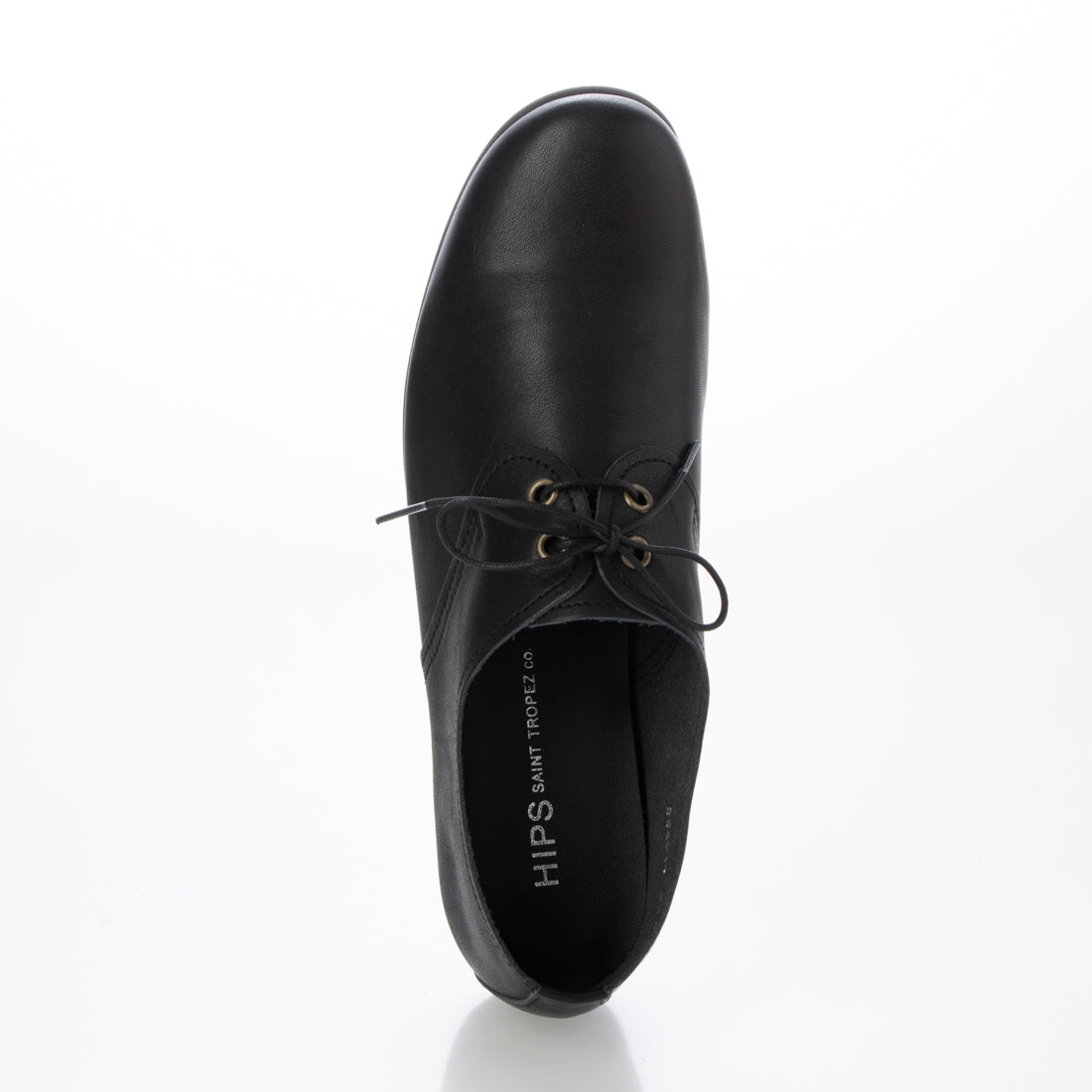 HIPS Lace-Up Leather Flat Shoes