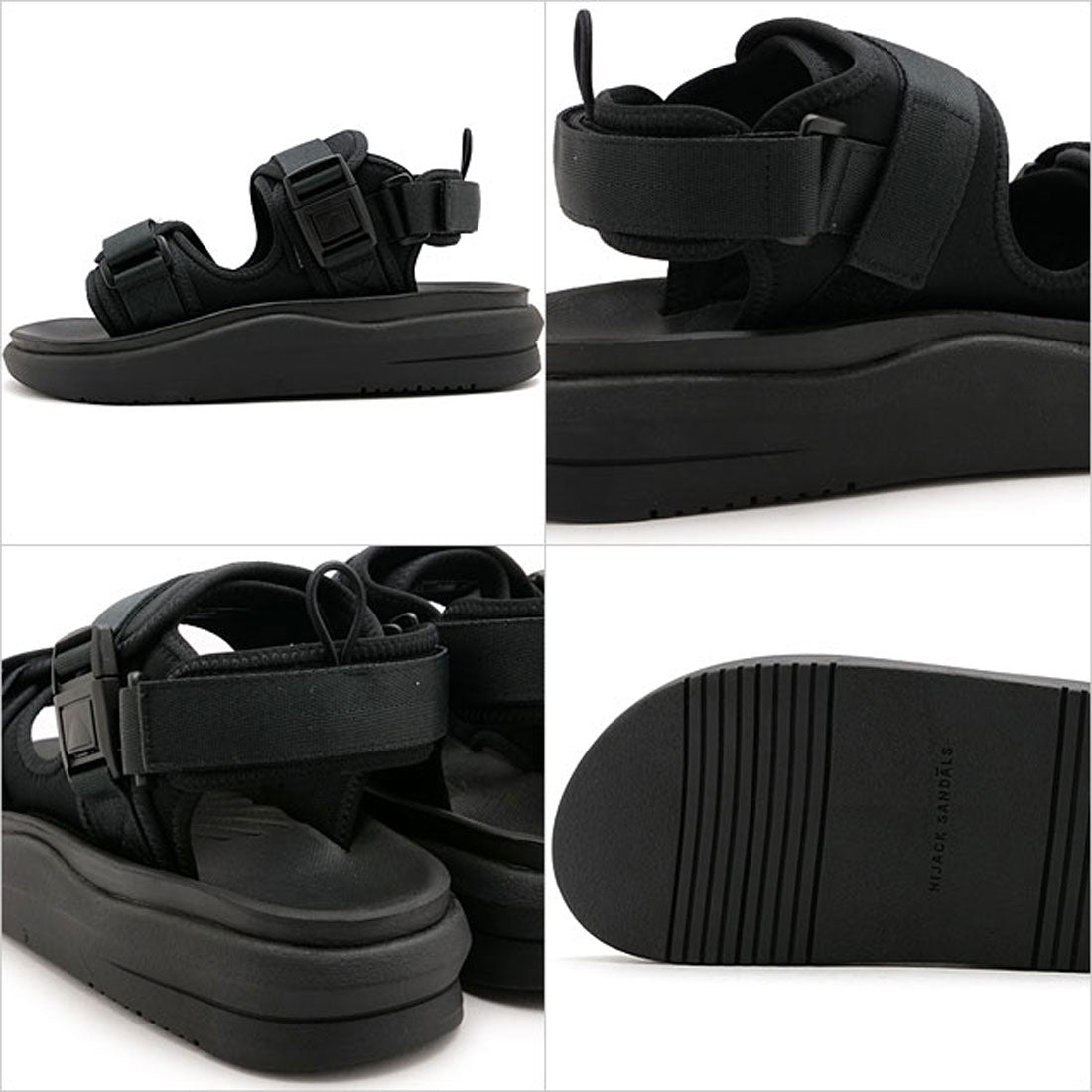 ハイジャックサンダル HIJACK SANDALS Alto Void Mach-1 オールブラック 黒 （黒） 黒