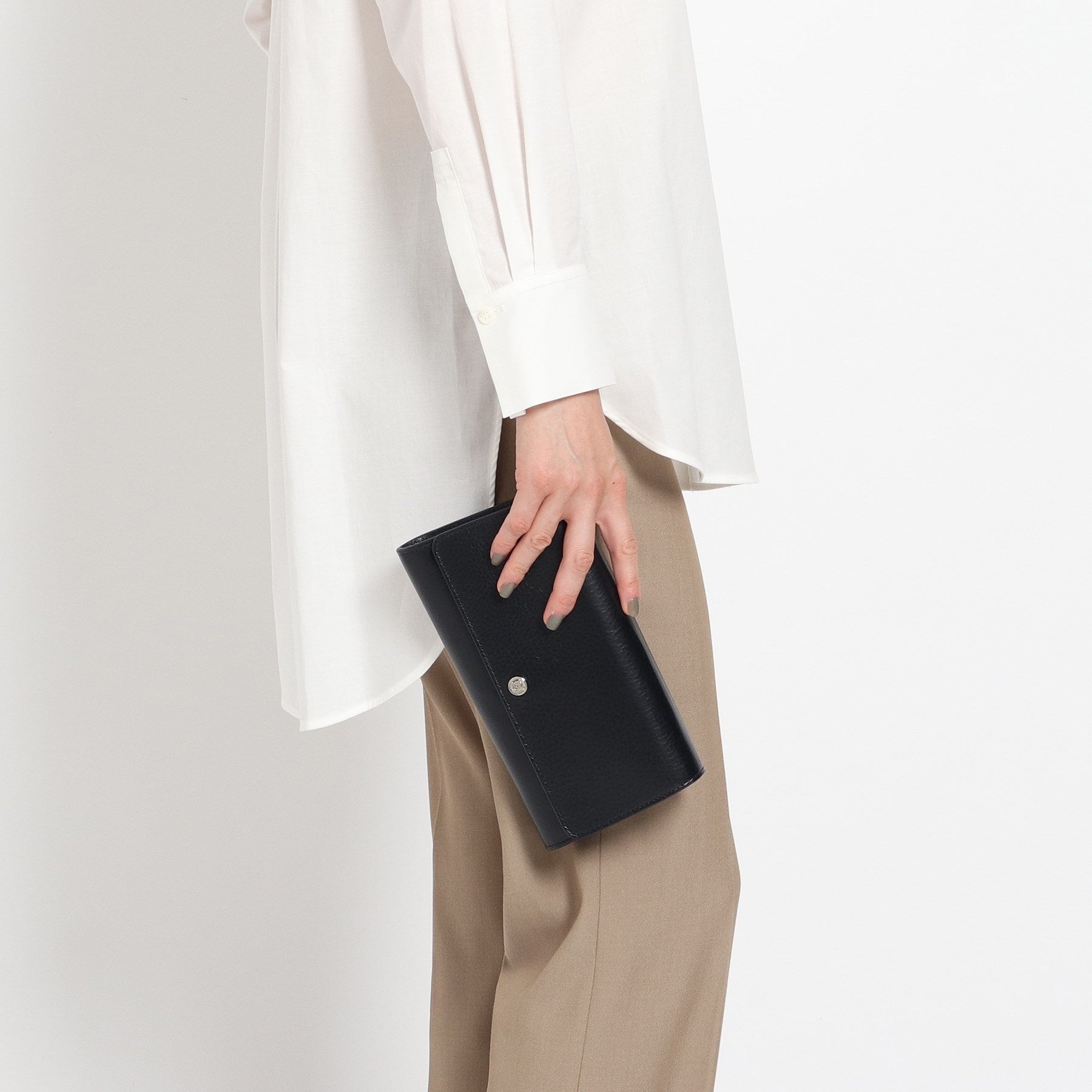ヒロフ HIROFU 【アクセサリー】クラッチバッグ ウォレットショルダーバッグ  レザー 2WAY 本革
