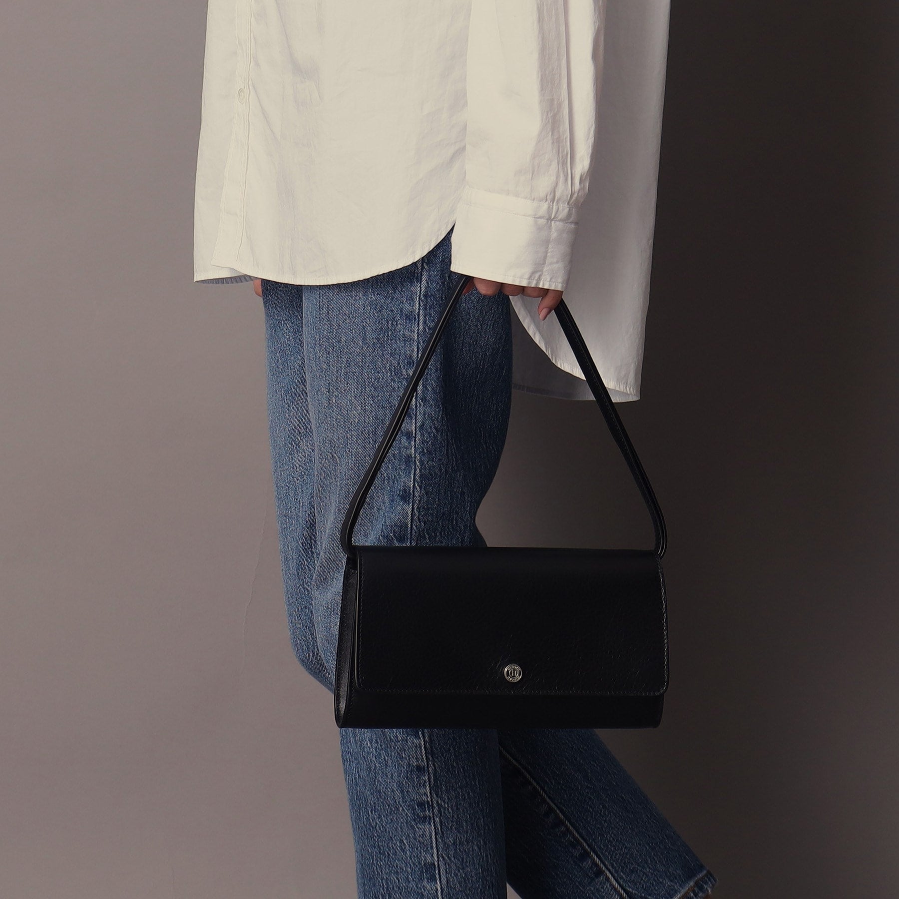 ヒロフ HIROFU 【アクセサリー】クラッチバッグ ウォレットショルダーバッグ  レザー 2WAY 本革