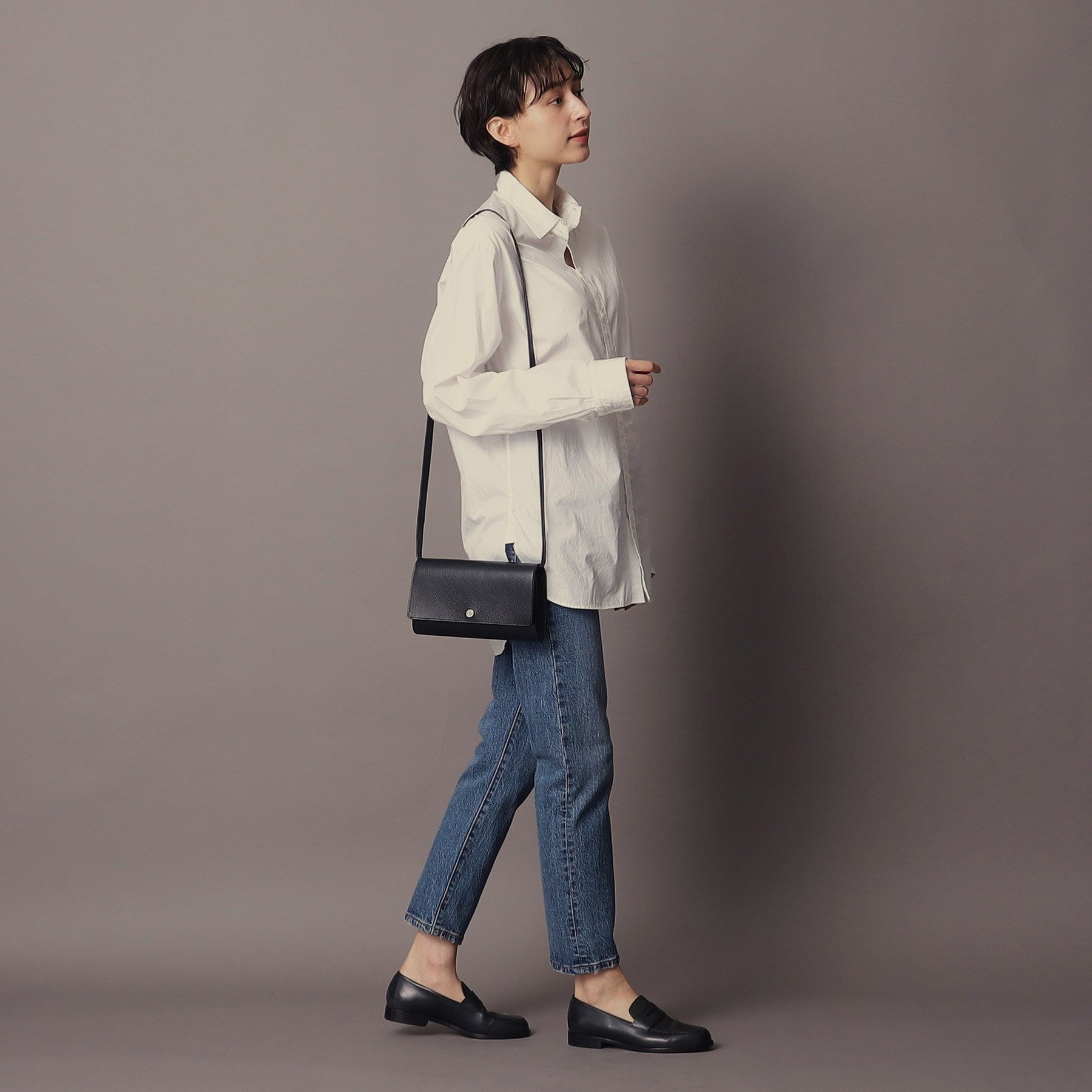 ヒロフ HIROFU 【アクセサリー】クラッチバッグ ウォレットショルダーバッグ  レザー 2WAY 本革