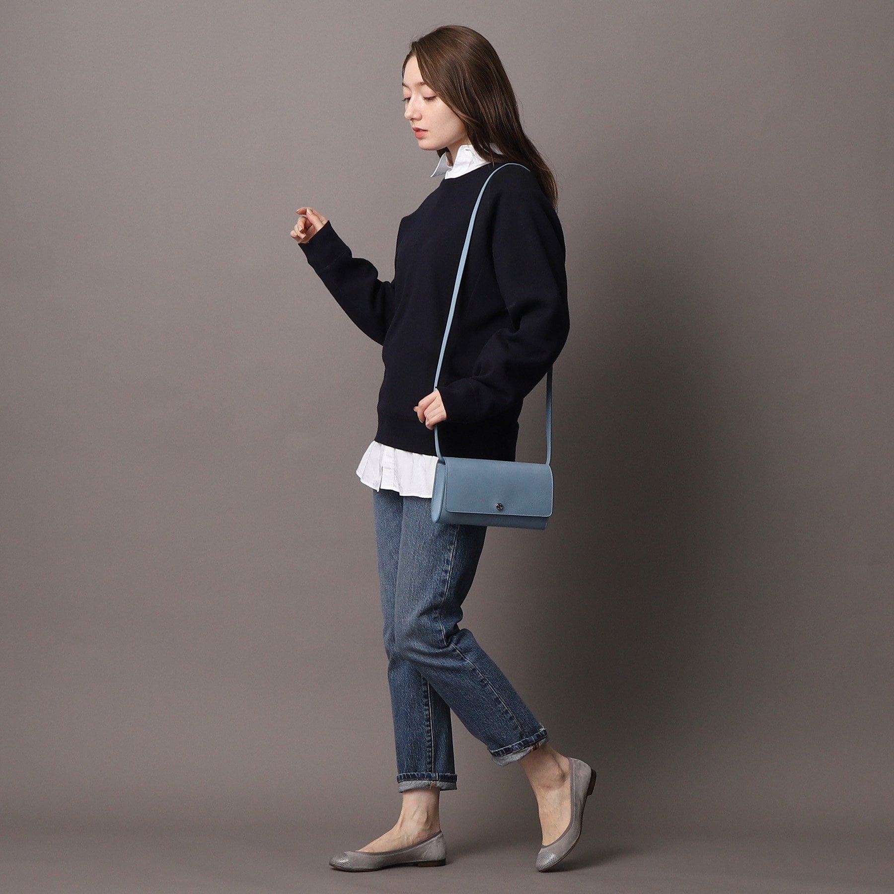 ヒロフ HIROFU 【アクセサリー】クラッチバッグ ウォレットショルダーバッグ  レザー 2WAY 本革