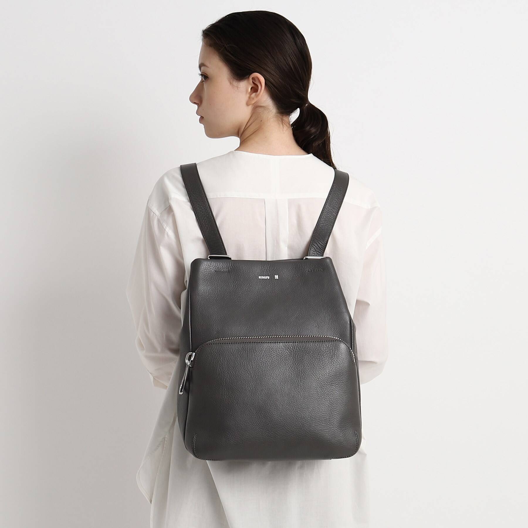 ヒロフ HIROFU 【ランポ】レザーリュック バックパック L 本革 A4サイズ ビジネスリュック