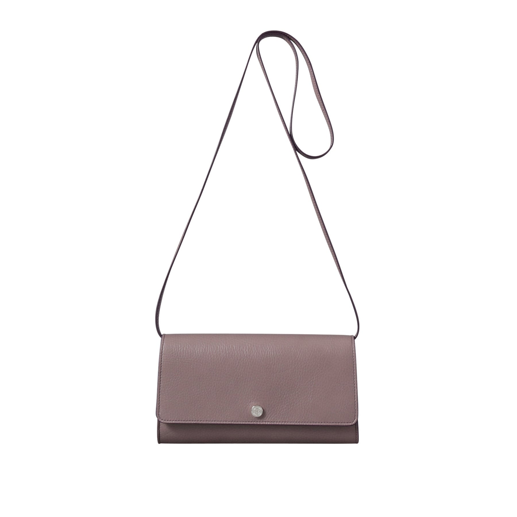 ヒロフ HIROFU 【アクセサリー】クラッチバッグ ウォレットショルダーバッグ  レザー 2WAY 本革,モーヴ(281)