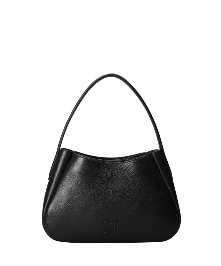 ヒロフ HIROFU 【カーラ】レザーショルダーバッグ S 本革（商品番号：P25ー20536） （ブラック(019)） ブラック(019)
