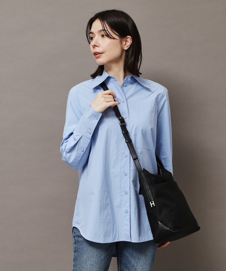 ヒロフ HIROFU 【リベロ】ナイロン ショルダーバッグ M（商品番号：P25-39508） （ダークグレー(115)） ダークグレー(115)