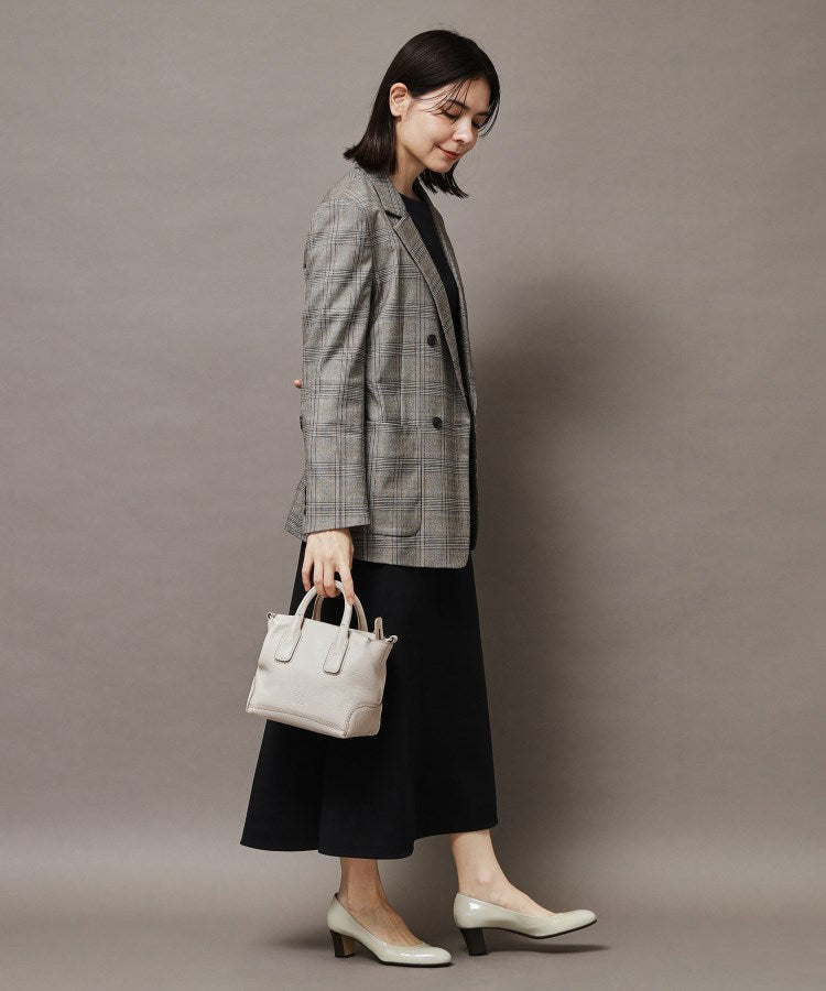 ヒロフ HIROFU 【デュオCMH】レザーハンドバッグ S 2WAY 本革 ミニバッグ（商品番号：P25ー35548） （シルク(204)） シルク(204)