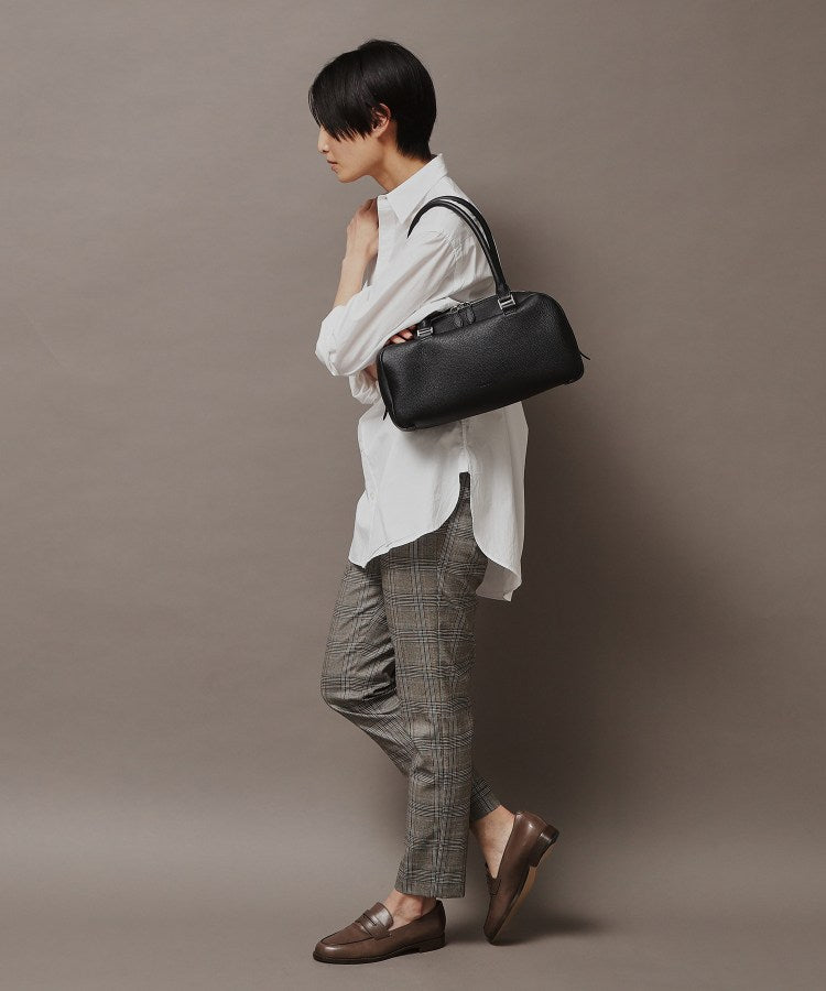 ヒロフ HIROFU ◆【キッカ】レザーハンドバッグ M 本革（商品番号：P25ー35663） （ヴェイパー(996)） ヴェイパー(996)