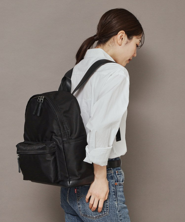 ヒロフ HIROFU ◆【リカリカ】ナイロン リュック L A4サイズ （商品番号：P25-39612） （ブラック(019)） ブラック(019)