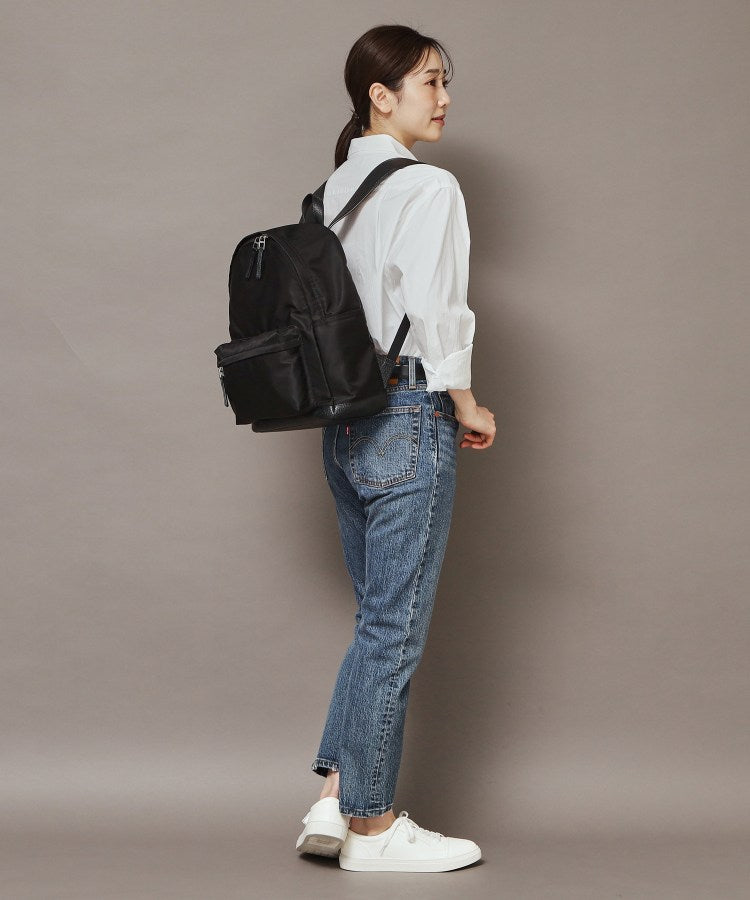 ヒロフ HIROFU ◆【リカリカ】ナイロン リュック L A4サイズ （商品番号：P25-39612） （ブラック(019)） ブラック(019)