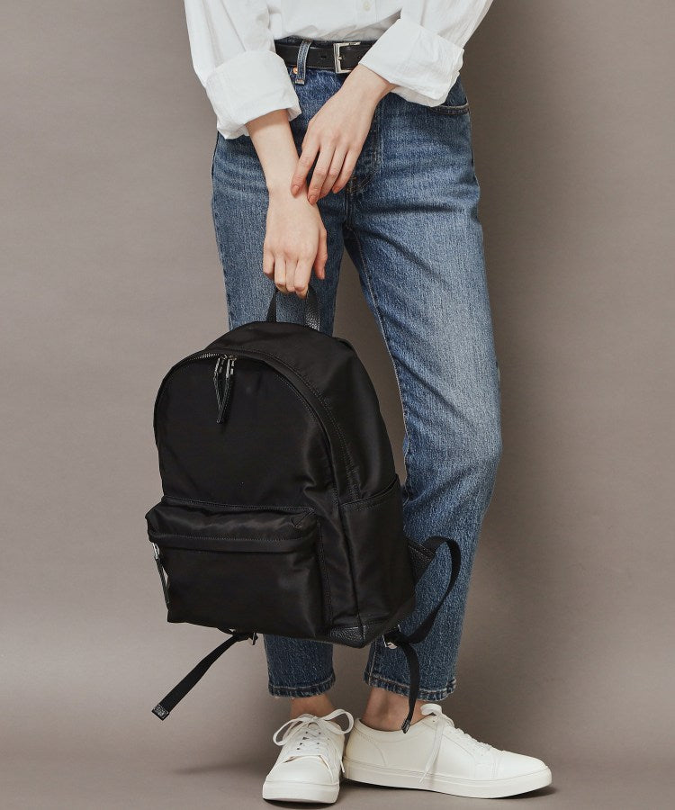 ヒロフ HIROFU ◆【リカリカ】ナイロン リュック L A4サイズ （商品番号：P25-39612） （ブラック(019)） ブラック(019)