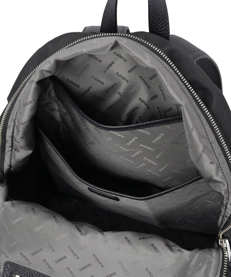 ヒロフ HIROFU ◆【リカリカ】ナイロン リュック L A4サイズ （商品番号：P25-39612） （ブラック(019)） ブラック(019)