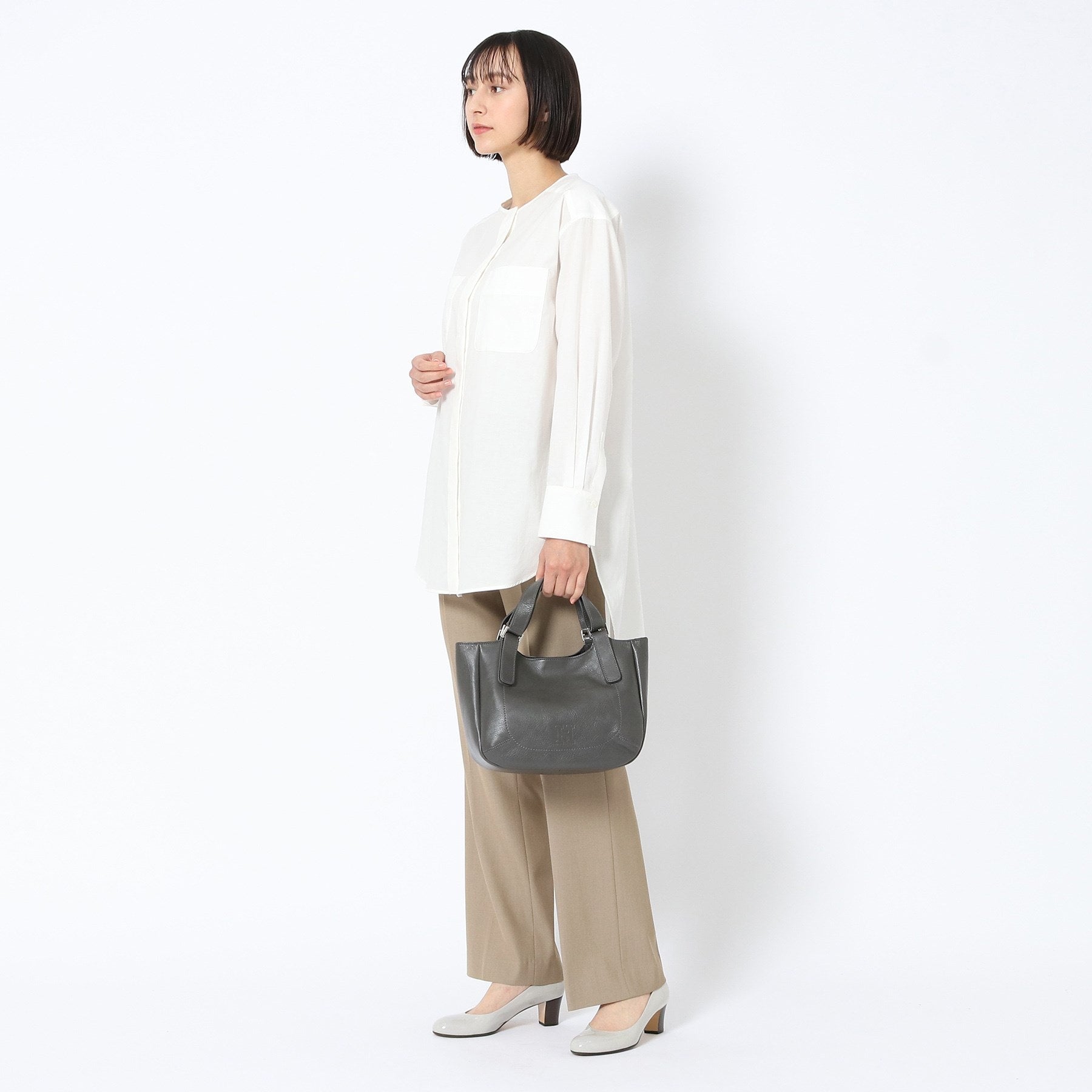 ヒロフ HIROFU 【ソーロ】レザートートバッグ S 2WAY 本革