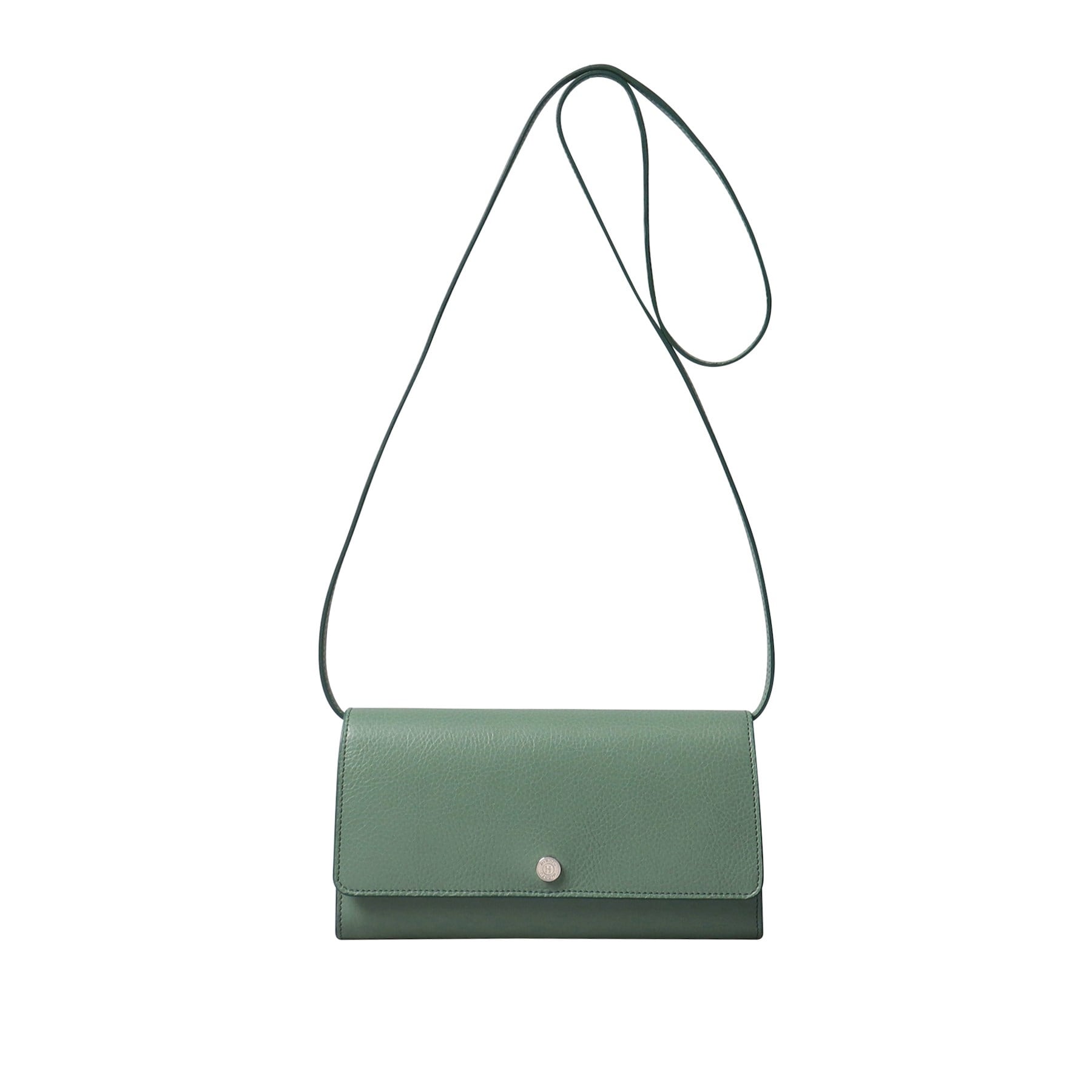 ヒロフ HIROFU 【アクセサリー】クラッチバッグ ウォレットショルダーバッグ  レザー 2WAY 本革
