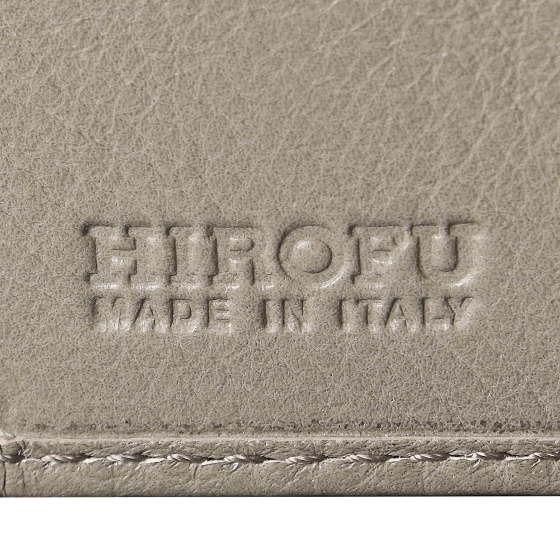 ヒロフ HIROFU 【プラティカ】二つ折り財布 レザー コンパクト ウォレット 本革 (ダークグレー) ダークグレー(115)