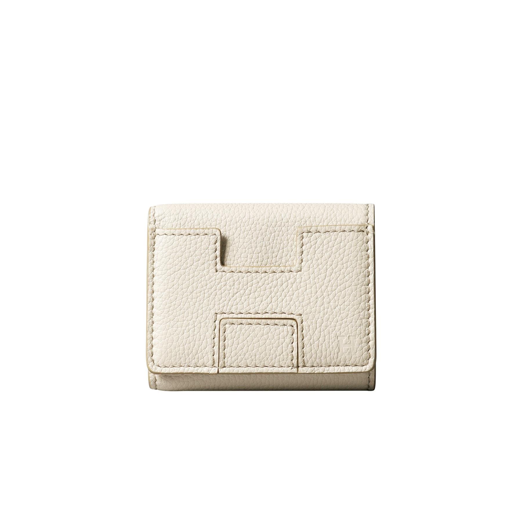 ヒロフ HIROFU 【ペッツォ】三つ折り財布 レザー コンパクトウォレット 本革 （シルク(204)） シルク(204)