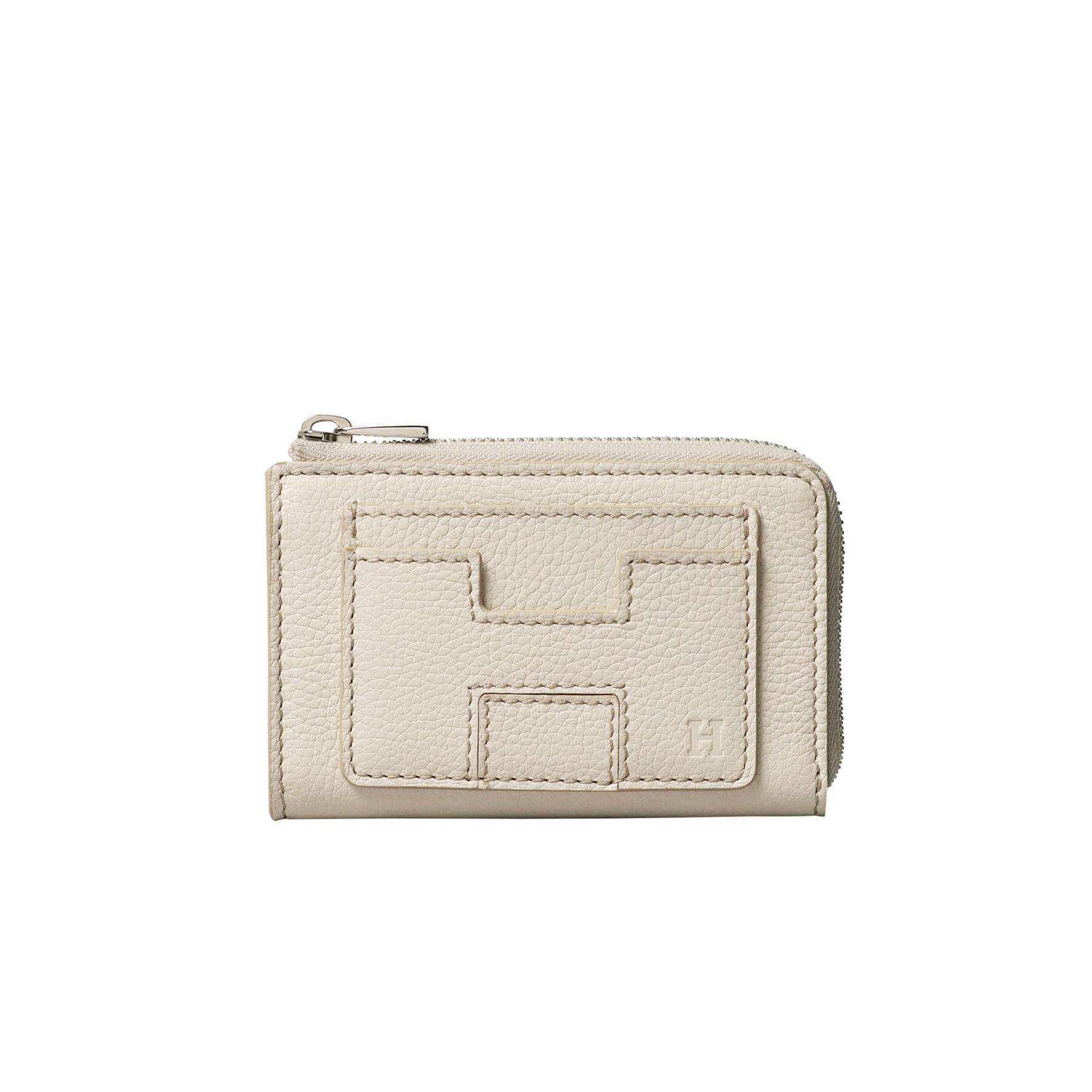 ヒロフ HIROFU 【ペッツォ】ミニ財布 レザー コンパクト ウォレット コインケース フラグメントケース 本革 （シルク(204)） シルク(204)