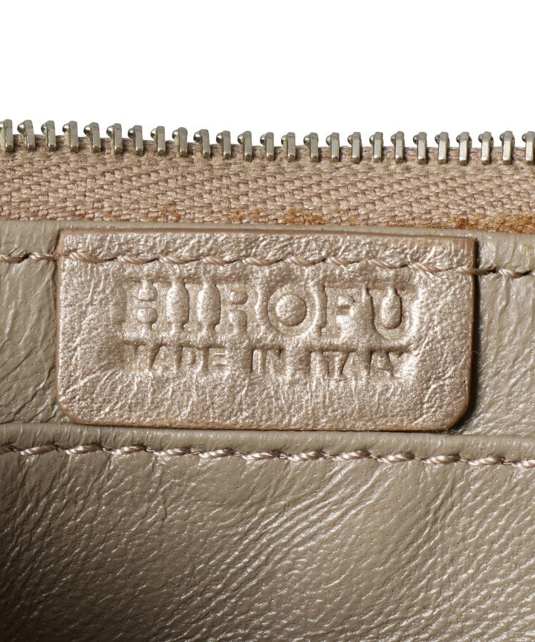 ヒロフ HIROFU 【ホリデーコレクション】ポーチ（キーリング付き） レザー コンパクト カードケース キーケース 本革 （コズミックゴールド(105)） コズミックゴールド(105)